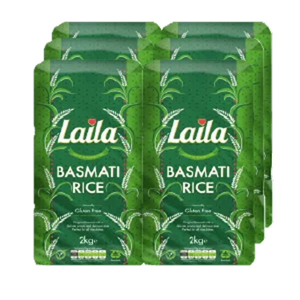 LAILA BASMATI RICE 6X2KG