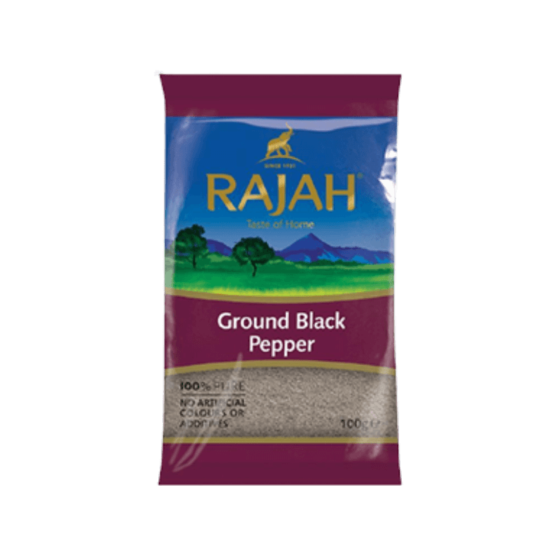 RAJAH GROUND BLACK PEPPER 10X100GM (DISC)