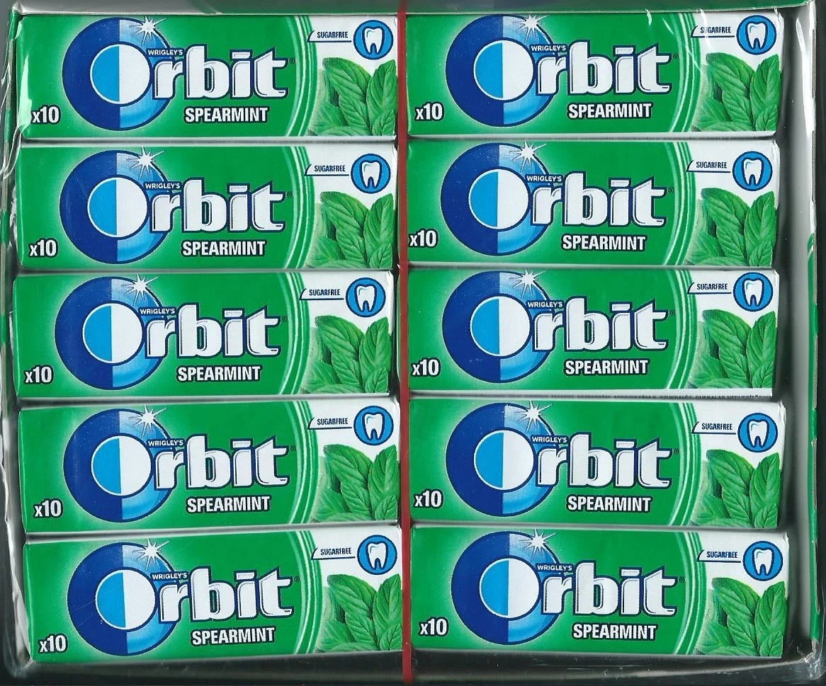 ORBIT SPEARMINT CHEWING GUM 30X(10PC) - (V20)