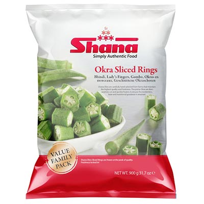SHANA VEG OKRA SLICED RINGS 4X900GM